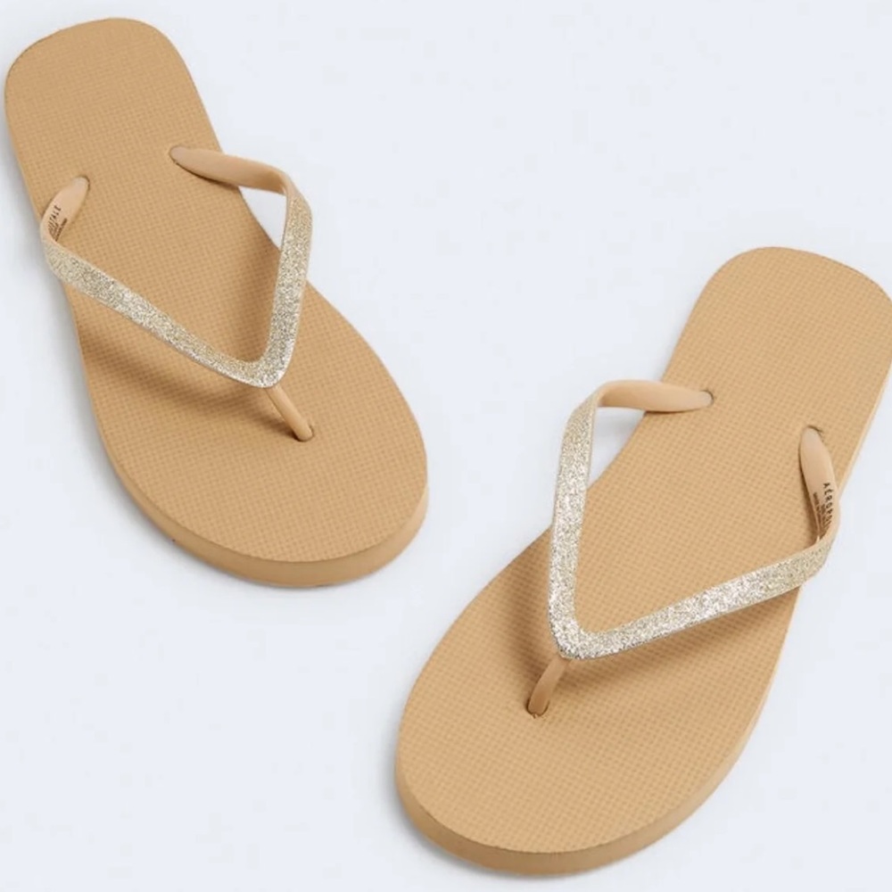 Glitter Strap Flip Flops